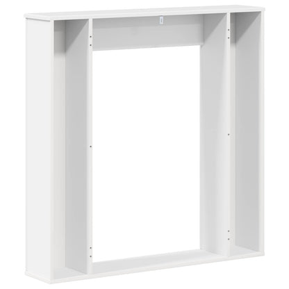 Fireplace Surround Gloss White 100 x 20 x 100 cm