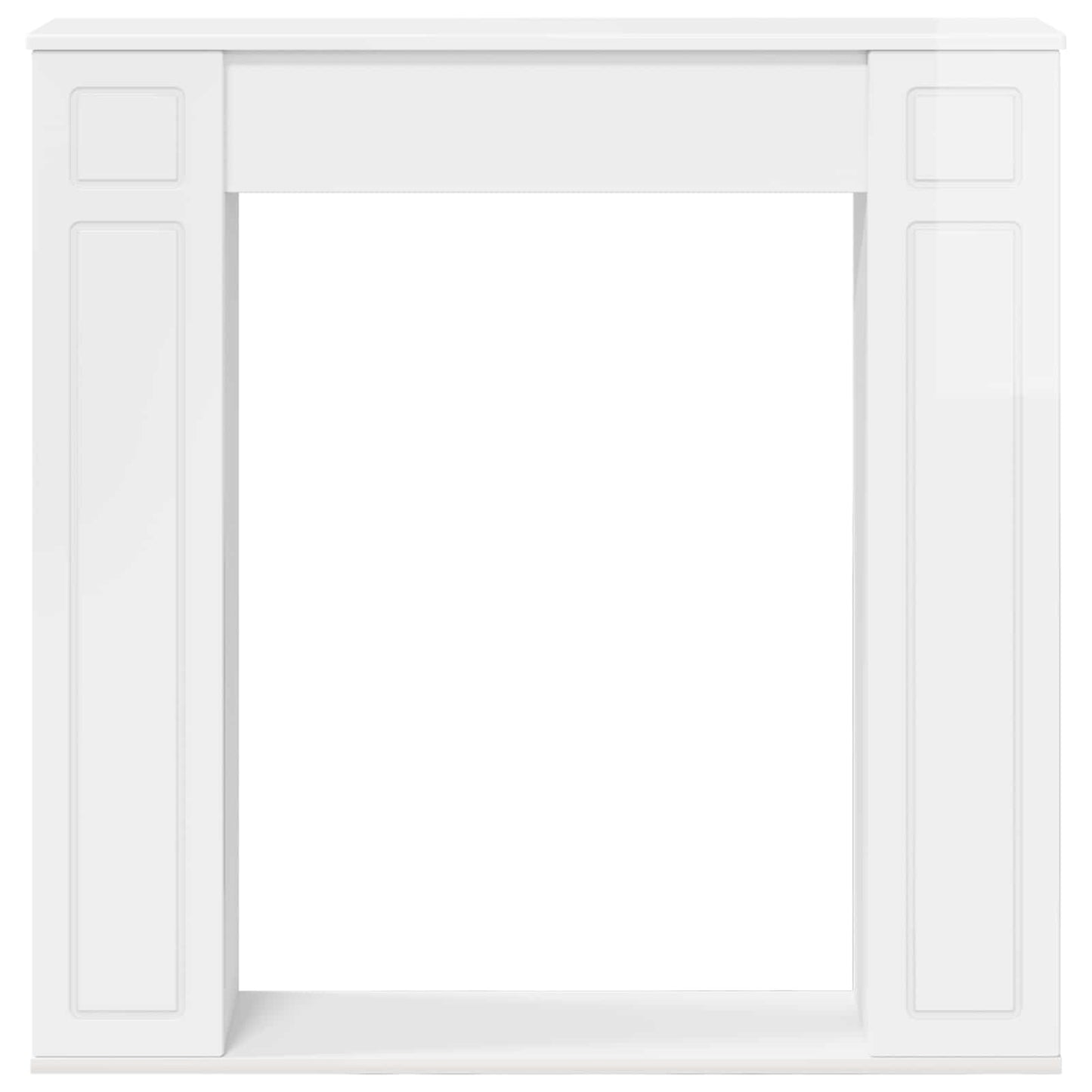 Fireplace Surround Gloss White 100 x 20 x 100 cm