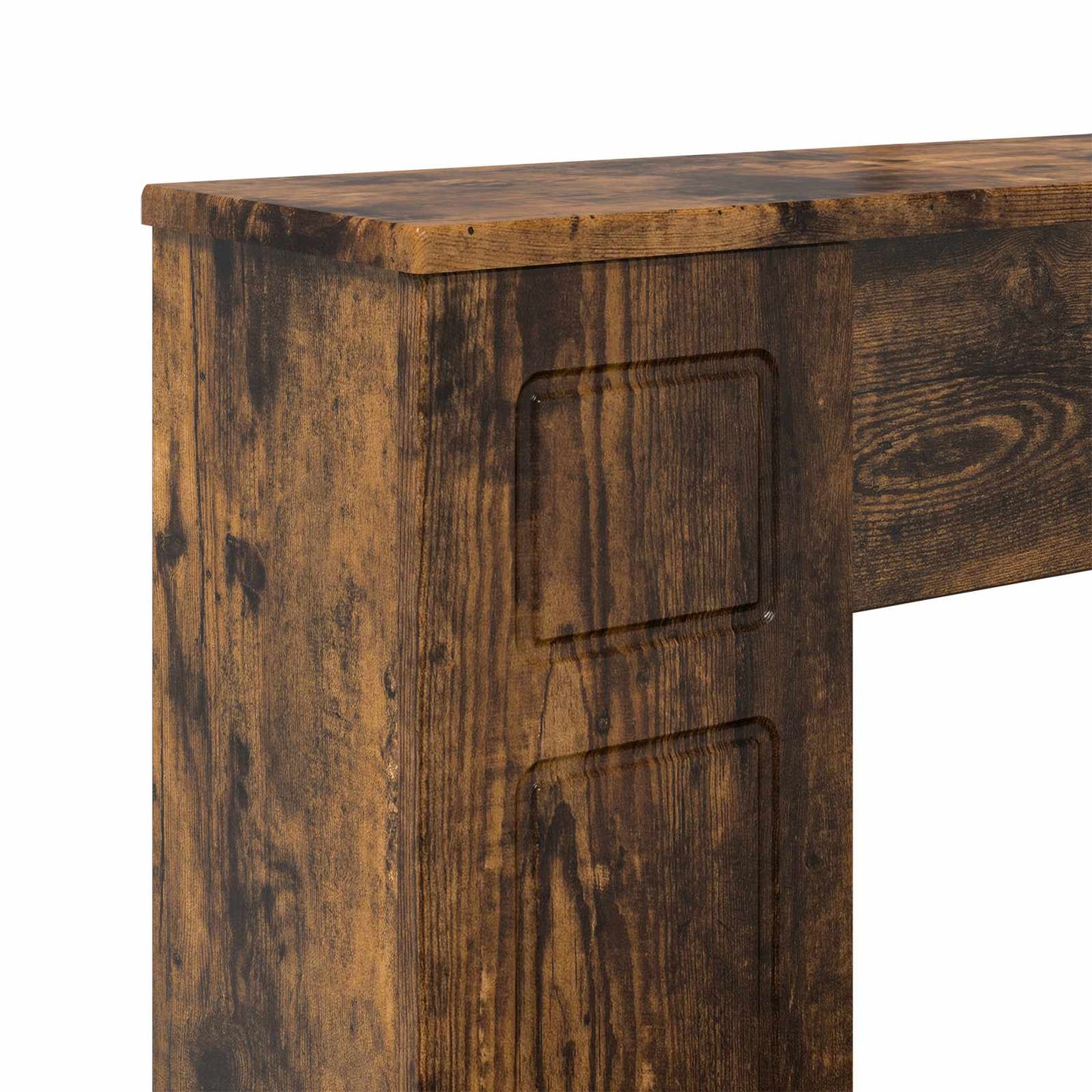 Fireplace Surround Smoked Oak 100 x 20 x 100 cm Engineered Wood