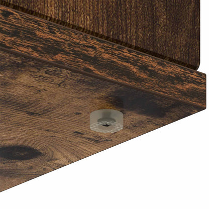 Fireplace Surround Smoked Oak 100 x 20 x 100 cm Engineered Wood