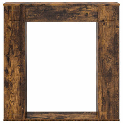 Fireplace Surround Smoked Oak 100 x 20 x 100 cm Engineered Wood