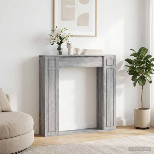 Fireplace Surround Grey Sonoma 100 x 20 x 100 cm