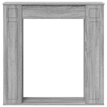 Fireplace Surround Grey Sonoma 100 x 20 x 100 cm