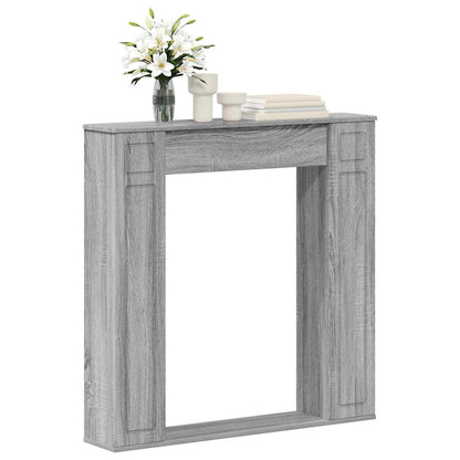 Fireplace Surround Grey Sonoma 100 x 20 x 100 cm