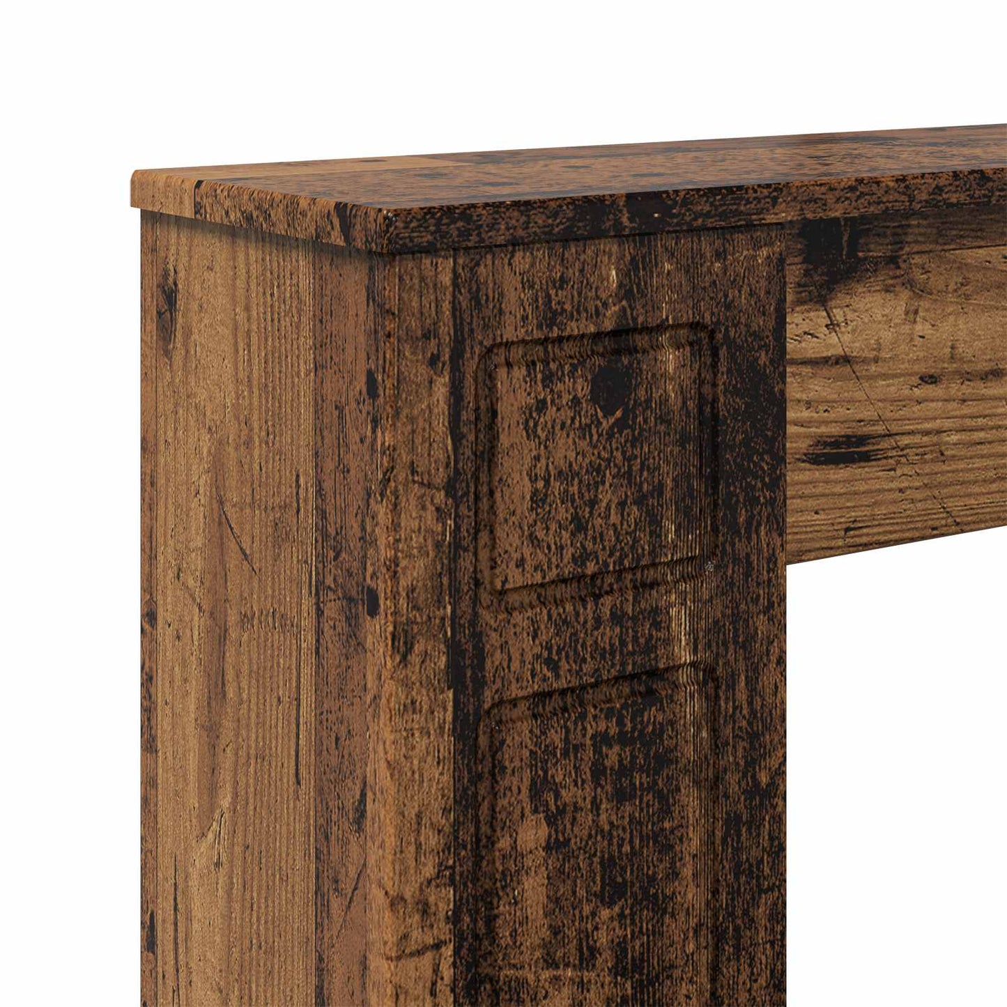 Fireplace Surround Old Wood 100 x 20 x 100 cm Engineered Wood