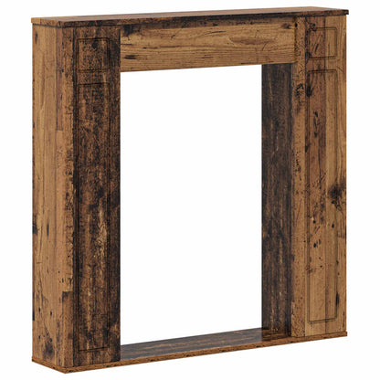 Fireplace Surround Old Wood 100 x 20 x 100 cm Engineered Wood