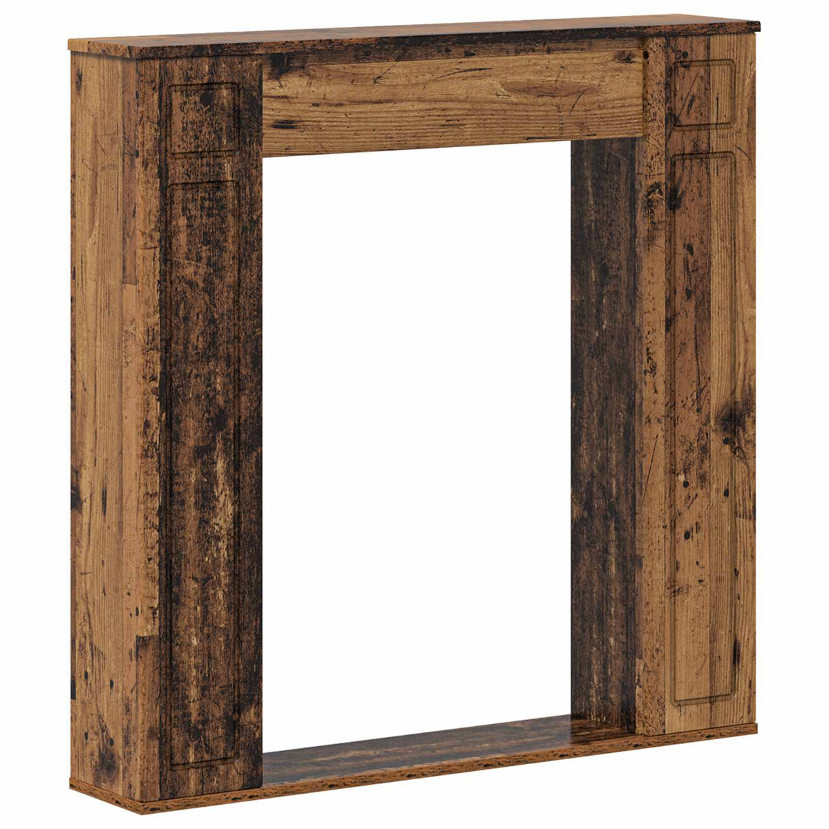 Fireplace Surround Old Wood 100 x 20 x 100 cm Engineered Wood