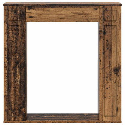 Fireplace Surround Old Wood 100 x 20 x 100 cm Engineered Wood