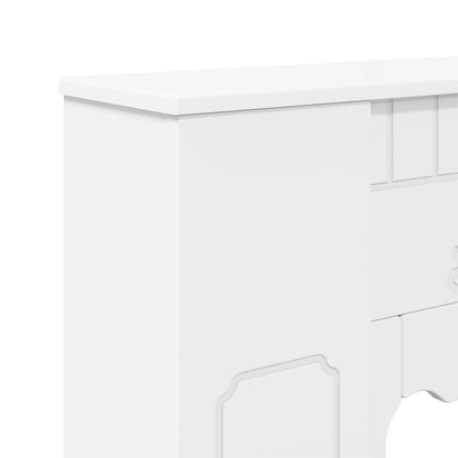 Fireplace Surround White 93 x 20 x 89 cm Engineered Wood