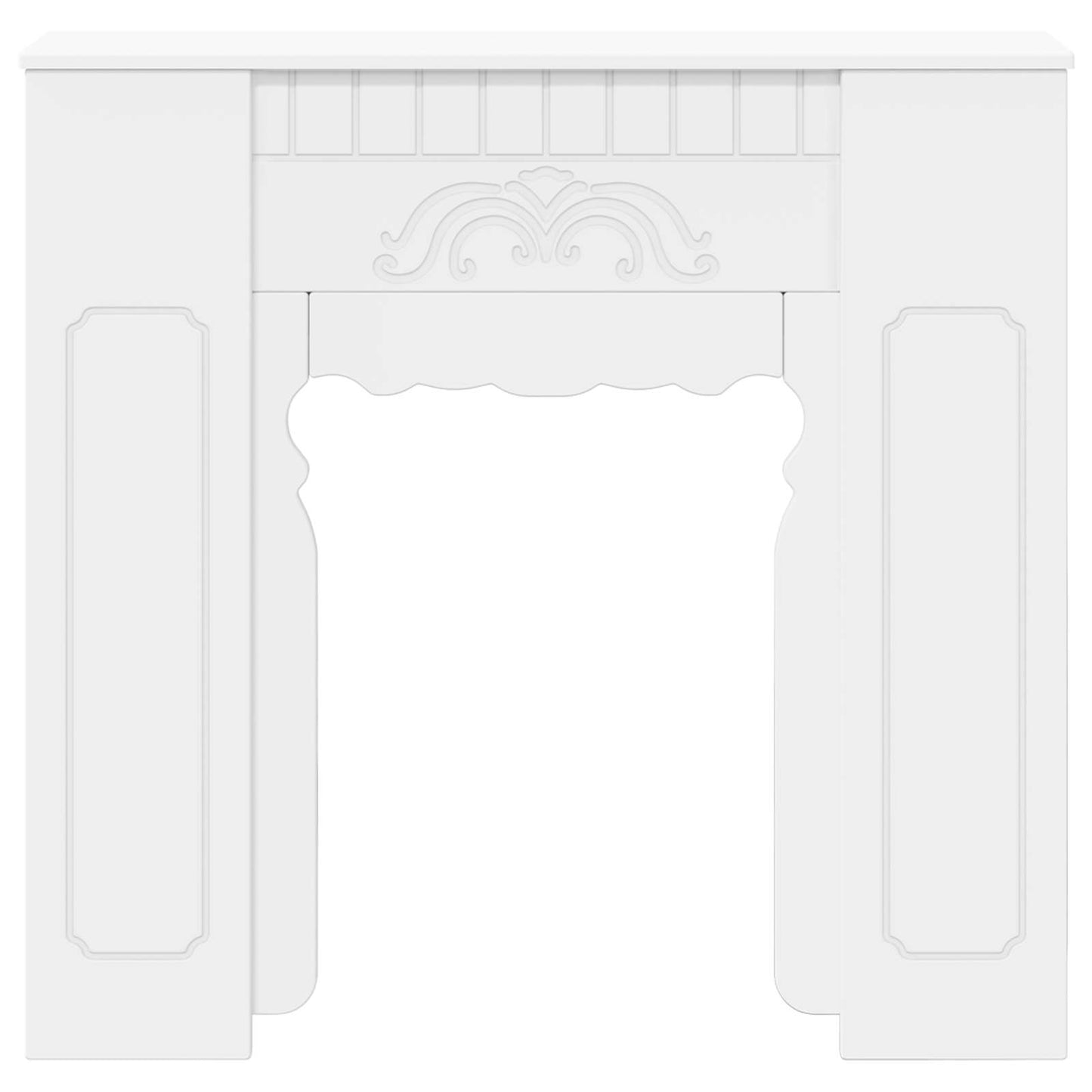 Fireplace Surround White 93 x 20 x 89 cm Engineered Wood
