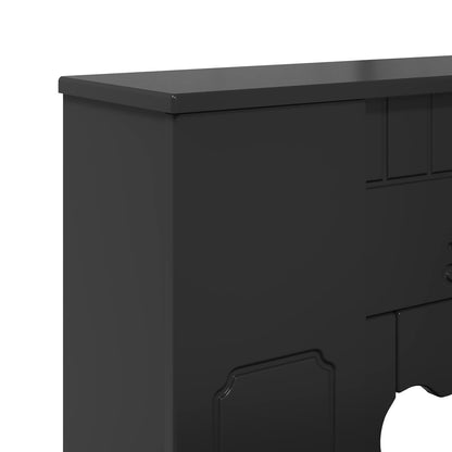 Fireplace Surround Black 93 x 20 x 89 cm Engineered Wood