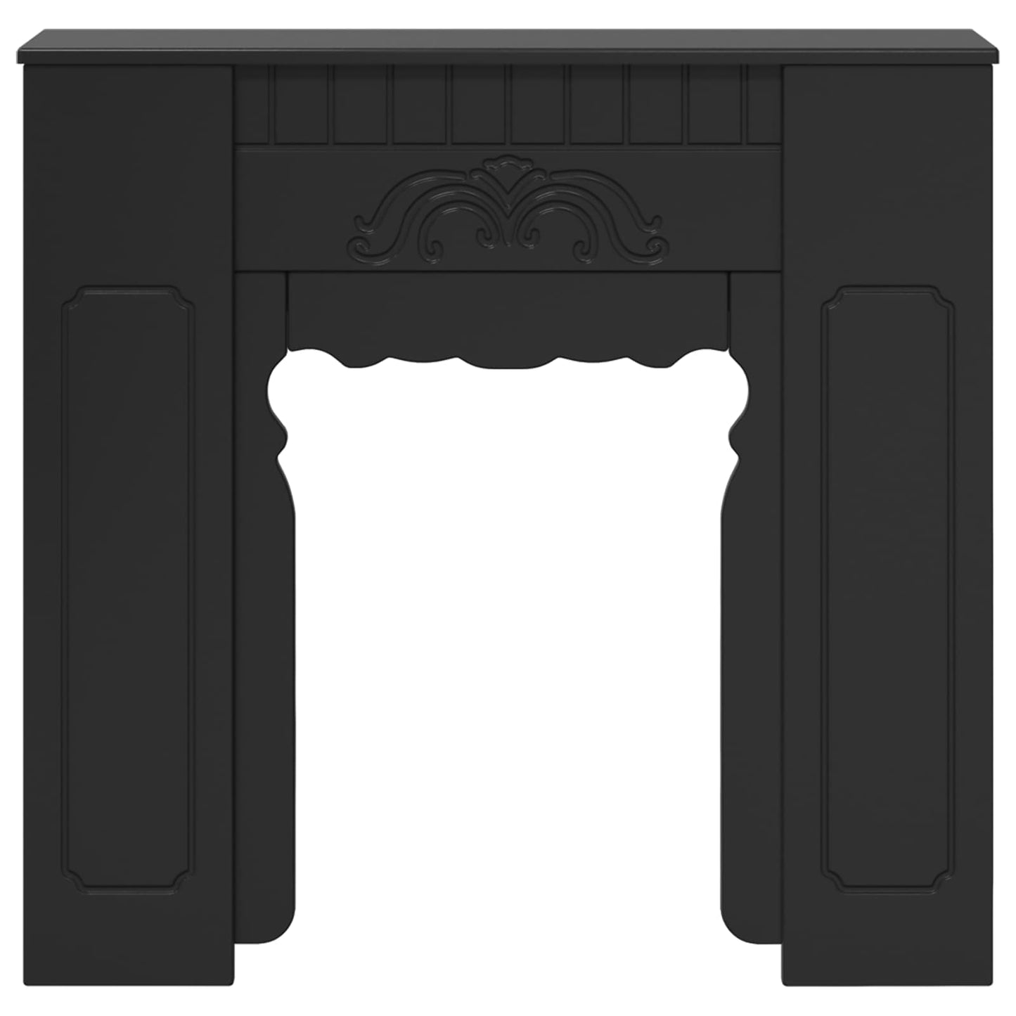 Fireplace Surround Black 93 x 20 x 89 cm Engineered Wood