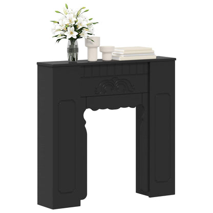 Fireplace Surround Black 93 x 20 x 89 cm Engineered Wood