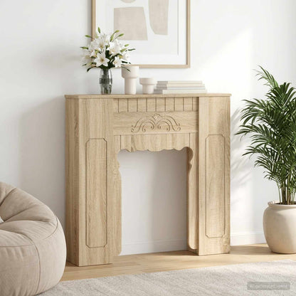 Fireplace Surround Sonoma Oak 93 x 20 x 89 cm Engineered Wood