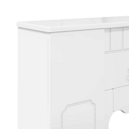 Fireplace Surround High Gloss White 93 x 20 x 89 cm