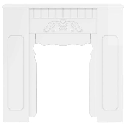 Fireplace Surround High Gloss White 93 x 20 x 89 cm