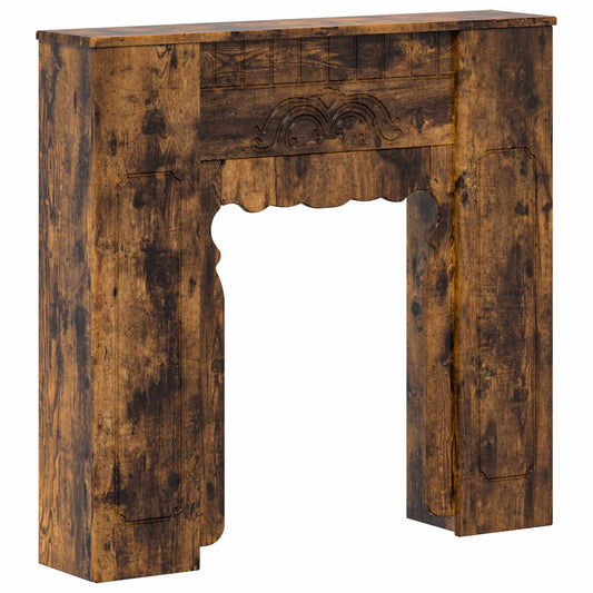 Fireplace Surround Smoked Oak 93 x 20 x 89 cm Engineered Wood