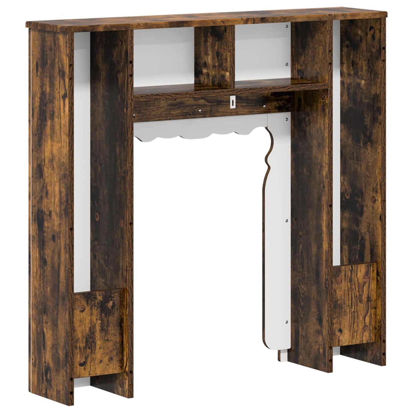 Fireplace Surround Smoked Oak 93 x 20 x 89 cm Engineered Wood