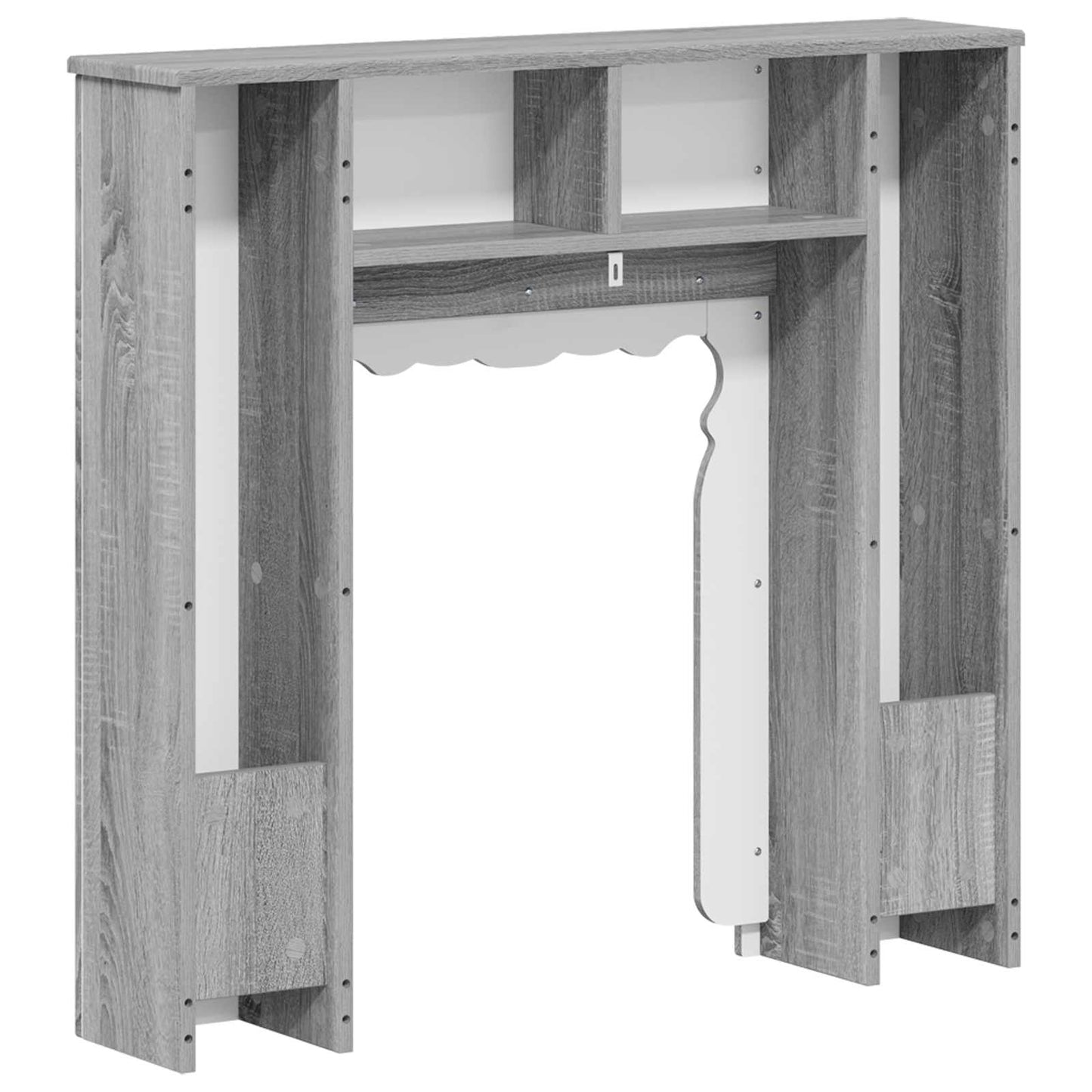 Fireplace Surround Grey Sonoma 93 x 20 x 89 cm Engineered Wood