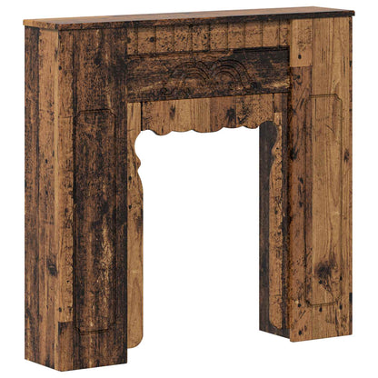 Fireplace Surround Old Wood 93 x 20 x 89 cm Engineered Wood