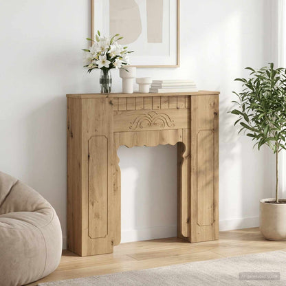 Fireplace Surround Artisan Oak 93 x 20 x 89 cm Engineered Wood