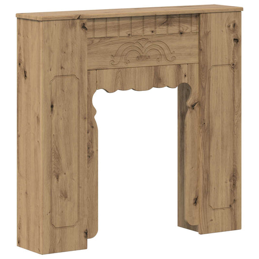 Fireplace Surround Artisan Oak 93 x 20 x 89 cm Engineered Wood