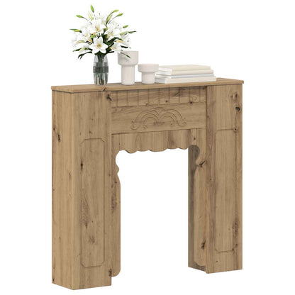 Fireplace Surround Artisan Oak 93 x 20 x 89 cm Engineered Wood
