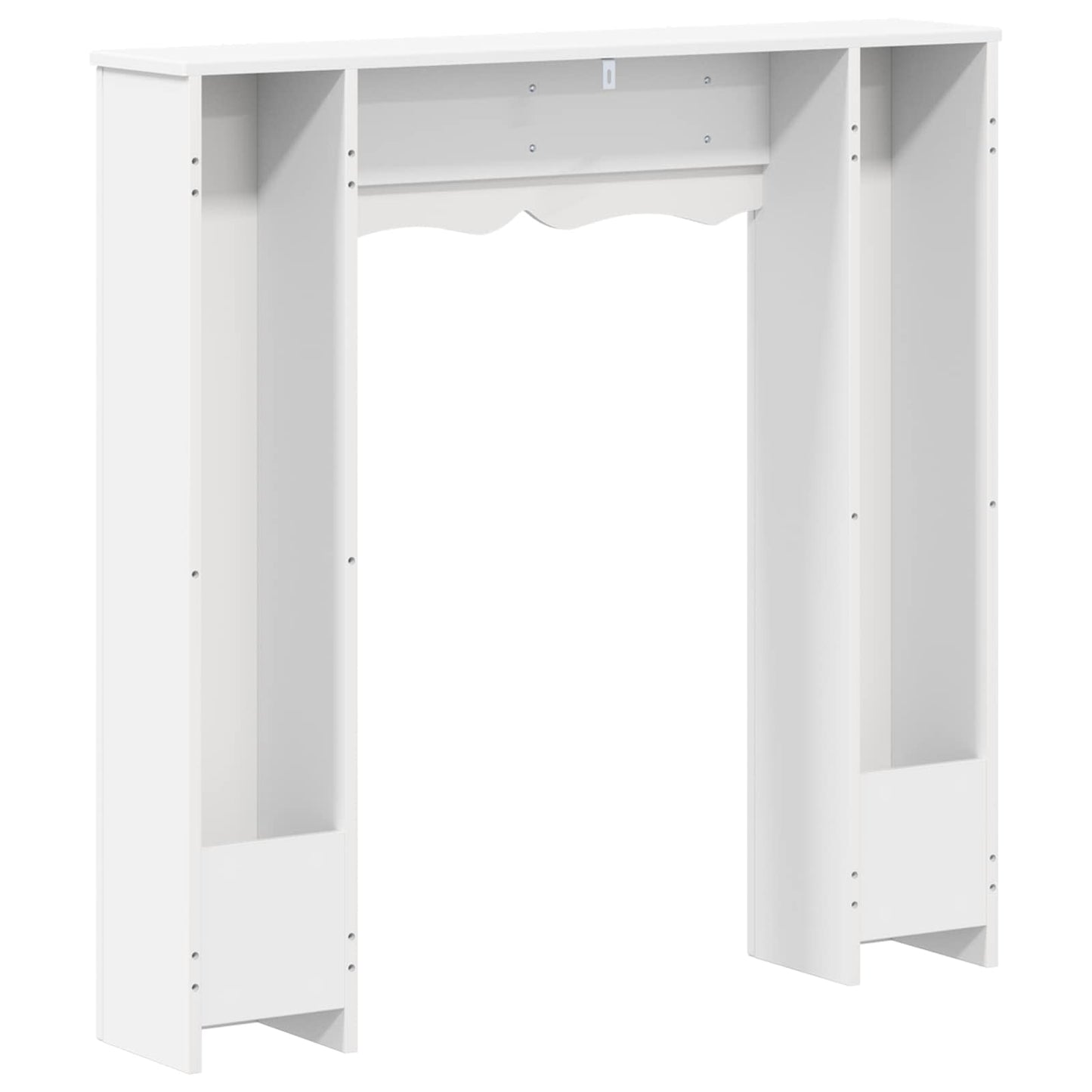 Fireplace Surround White 102 x 20 x 102 cm Engineered Wood