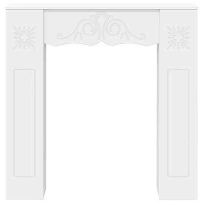 Fireplace Surround White 102 x 20 x 102 cm Engineered Wood