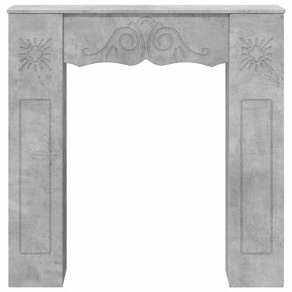 Fireplace Surround Concrete Grey 102 x 20 x 102 cm