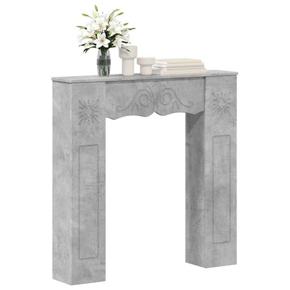 Fireplace Surround Concrete Grey 102 x 20 x 102 cm
