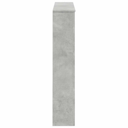 Fireplace Surround Concrete Grey 102 x 20 x 102 cm
