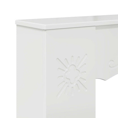 Fireplace Surround Gloss White 102 x 20 x 102 cm