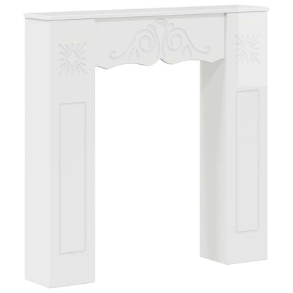 Fireplace Surround Gloss White 102 x 20 x 102 cm