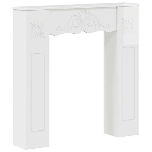Fireplace Surround Gloss White 102 x 20 x 102 cm