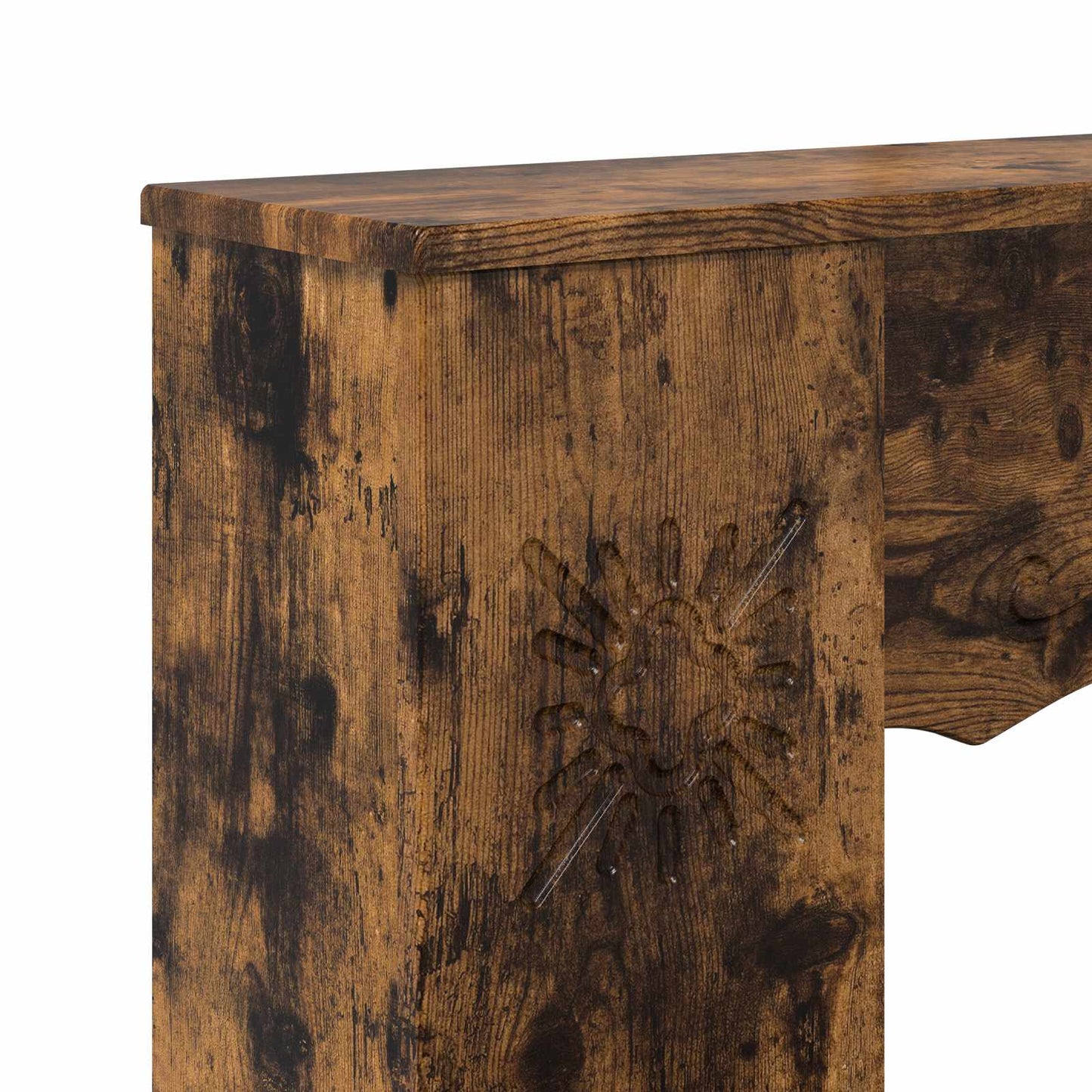 Fireplace Surround Smoked Oak 102 x 20 x 102 cm Engineered Wood