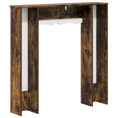 Fireplace Surround Smoked Oak 102 x 20 x 102 cm Engineered Wood