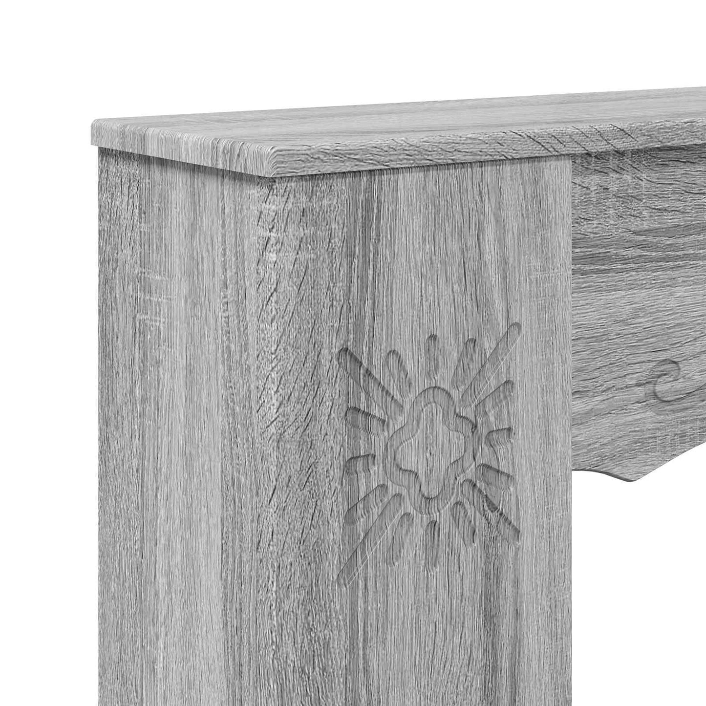 Fireplace Surround Grey Sonoma 102 x 20 x 102 cm