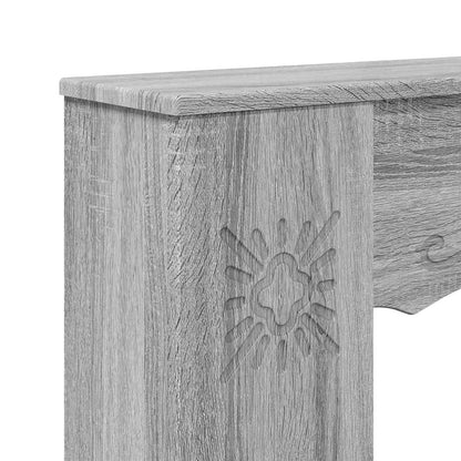 Fireplace Surround Grey Sonoma 102 x 20 x 102 cm