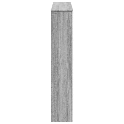 Fireplace Surround Grey Sonoma 102 x 20 x 102 cm