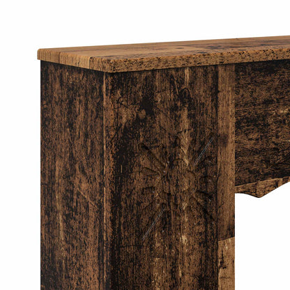 Fireplace Surround Old Wood 102 x 20 x 102 cm Engineered Wood