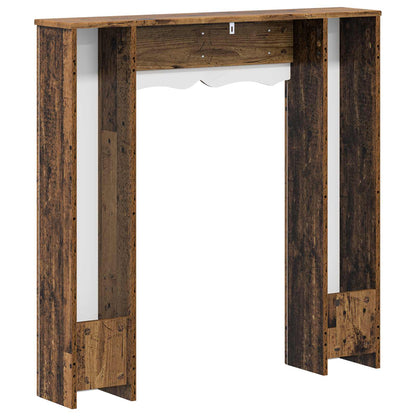 Fireplace Surround Old Wood 102 x 20 x 102 cm Engineered Wood