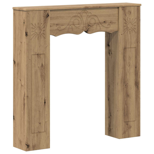 Fireplace Surround Artisan Oak 102 x 20 x 102 cm