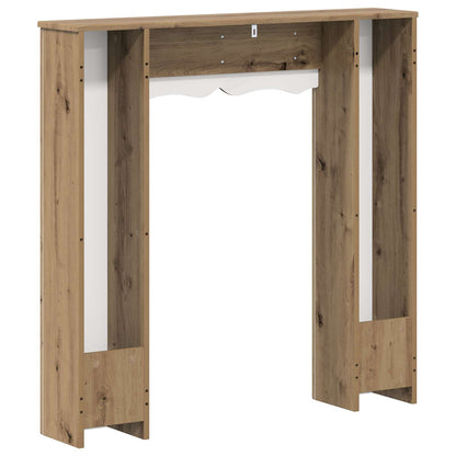 Fireplace Surround Artisan Oak 102 x 20 x 102 cm