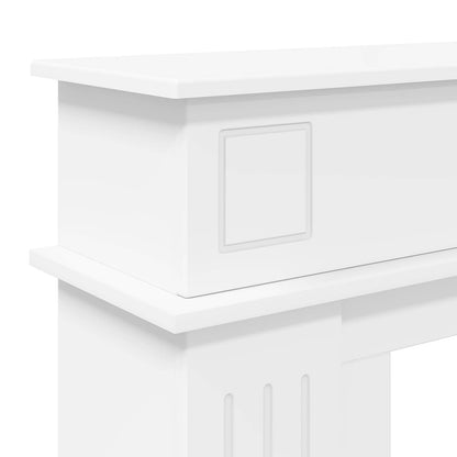 Fireplace Surround White 102 x 26 x 100 cm Engineered Wood