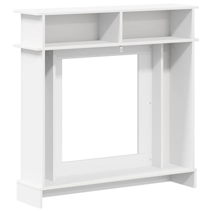 Fireplace Surround White 102 x 26 x 100 cm Engineered Wood