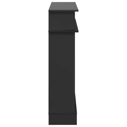 Fireplace Surround Black 102 x 26 x 100 cm Engineered Wood