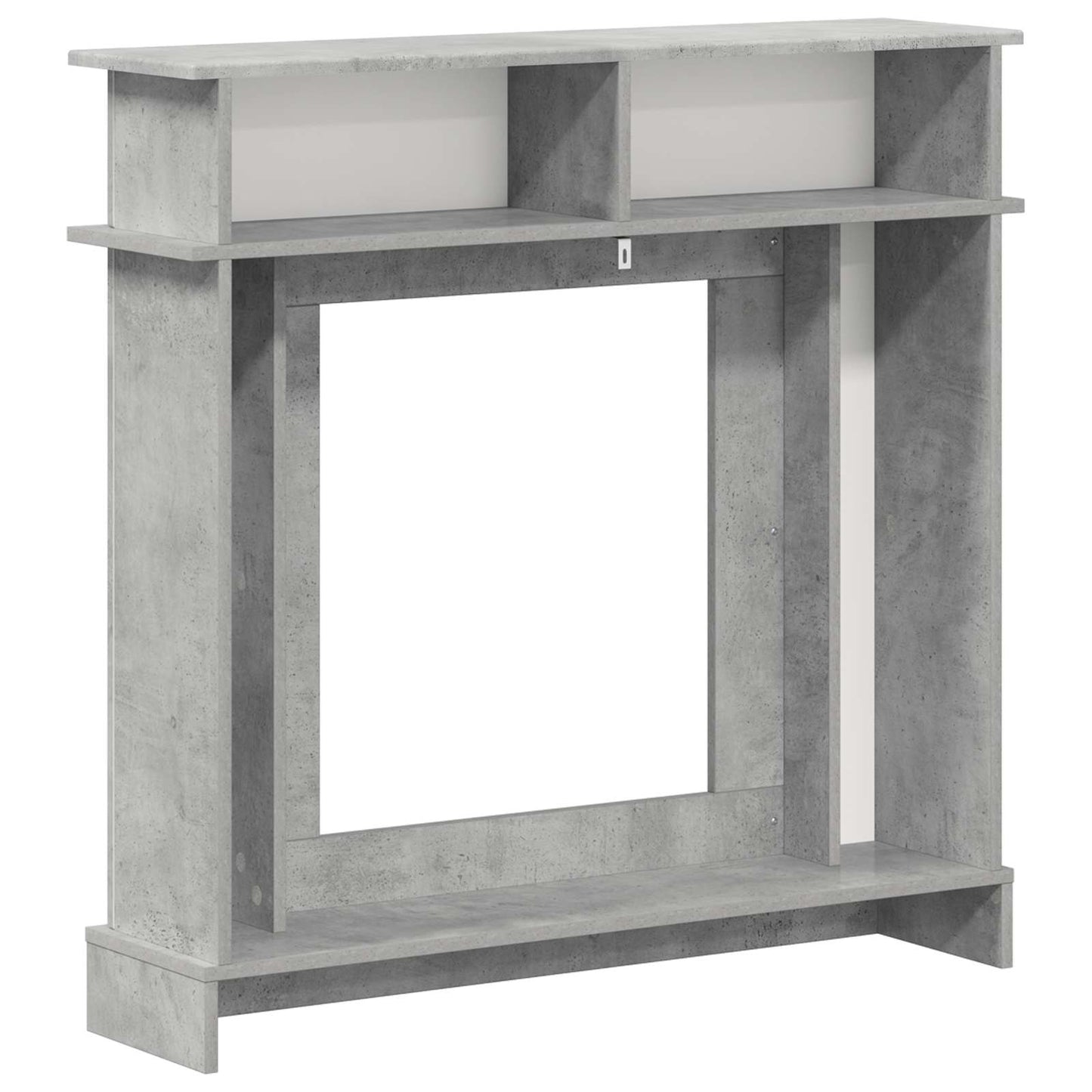 Fireplace Surround Concrete Grey 102 x 26 x 100 cm