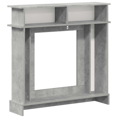 Fireplace Surround Concrete Grey 102 x 26 x 100 cm