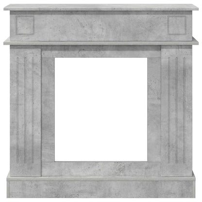 Fireplace Surround Concrete Grey 102 x 26 x 100 cm